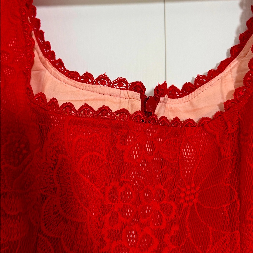 Nanette Lepore red lace fit and flare dress - size 10
Vintage